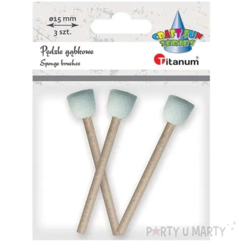 pedzelki gabkowe okragle titanum 15 mm 3 szt