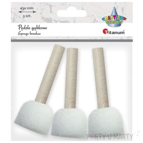 pedzelki gabkowe okragle titanum 30 mm 3 szt