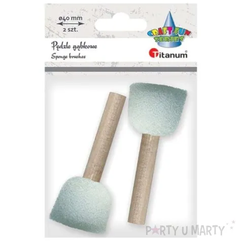pedzelki gabkowe okragle titanum 40 mm 2 szt