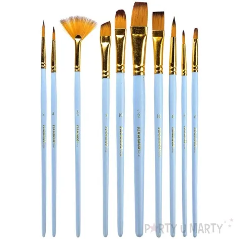 pedzelki szkolne artystyczne mix titanum 10 szt