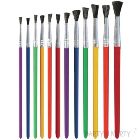 pedzelki szkolne okragle mix titanum 12 szt