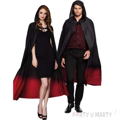 peleryna ombre czerwono czarna boland 170 cm