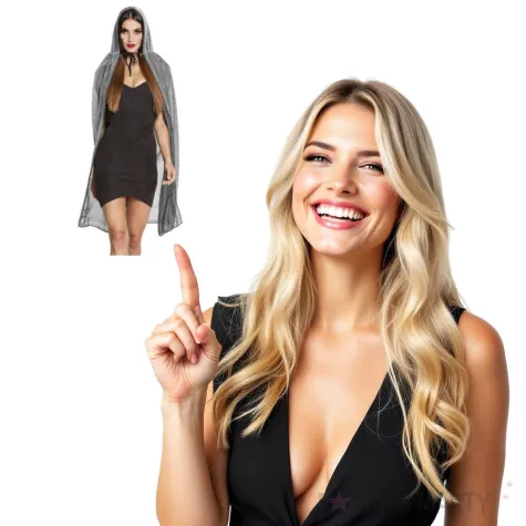 peleryna wieczorowa brokatowa srebrna boland 140 cm