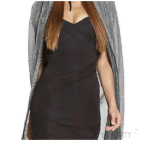 peleryna wieczorowa brokatowa srebrna boland 140 cm