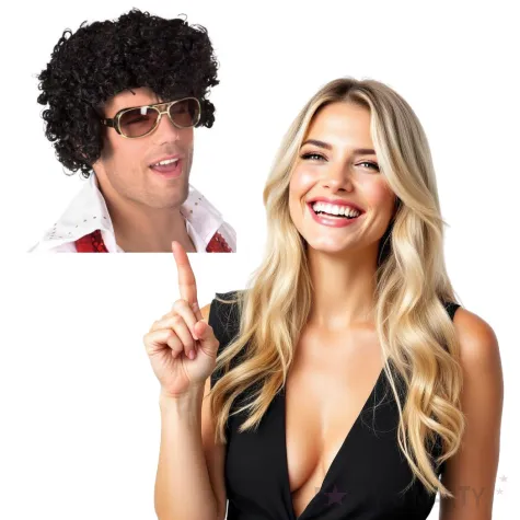 peruka elvis czarna boland