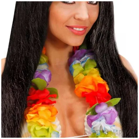 peruka hawaje z orchidea czarny widmann