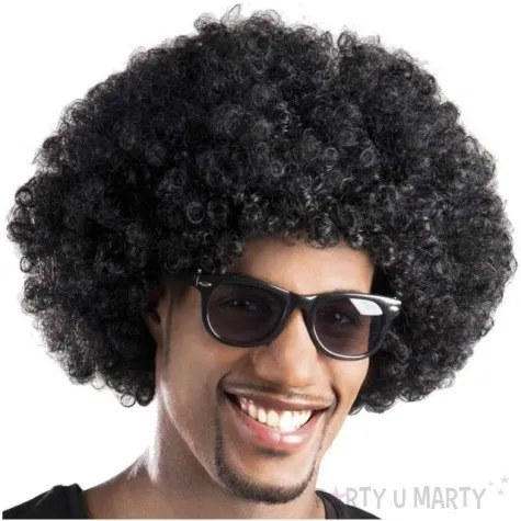 peruka party afro czarna boland