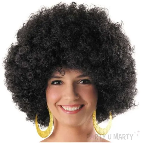 peruka party afro mega czarna kraszek