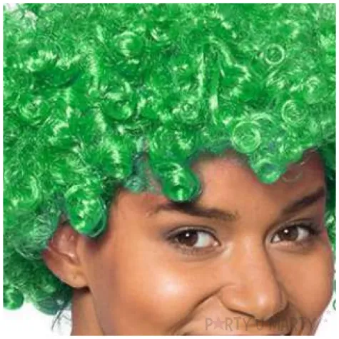 peruka party afro zielona gadgetmaster