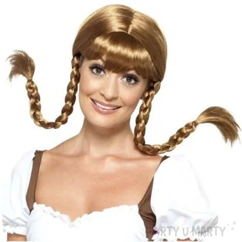 peruka party bawarska kobieta brazowa smiffys