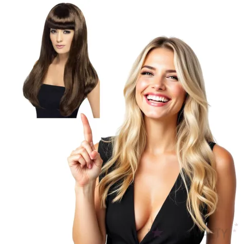 peruka party bella brazowa smiffys