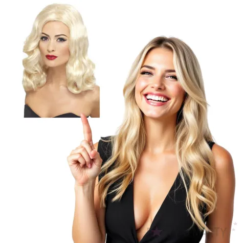 peruka party blondyna lata 20 blond smiffys