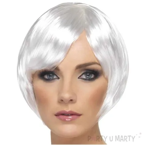 peruka party bob babe biala smiffys