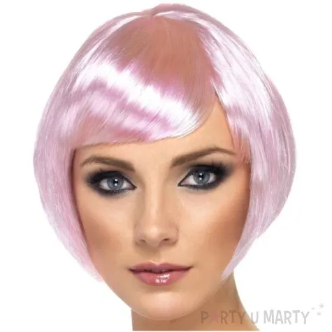 peruka party bob babe rozowy smiffys