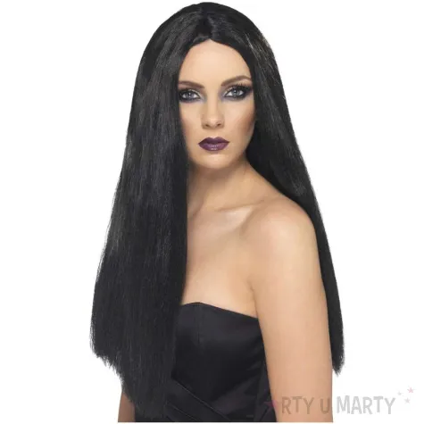 peruka party czarna wiedzma czarny smiffys