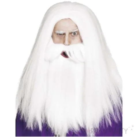 peruka party czarodziej z broda smiffys