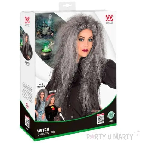 peruka party czarownica rozczochrana siwe widmann