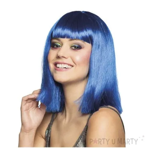 peruka party disco neon niebieska boland