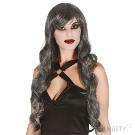 peruka party dlugie wlosy siwe guirca