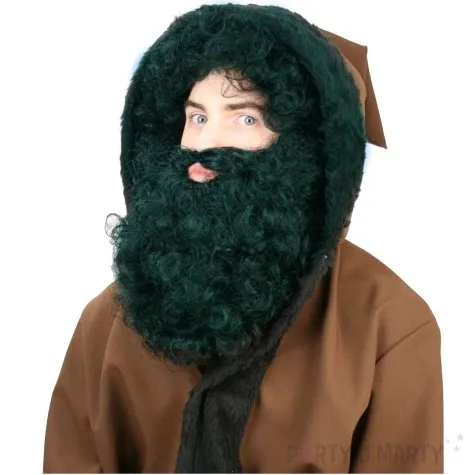 peruka party druid z dluga broda czarny fries