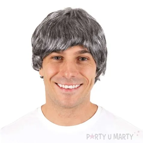 peruka party dziadek siwy ptitclown