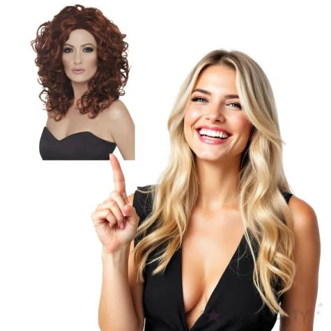 peruka party fantasy brazowa smiffys