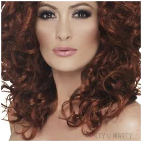 peruka party fantasy brazowa smiffys