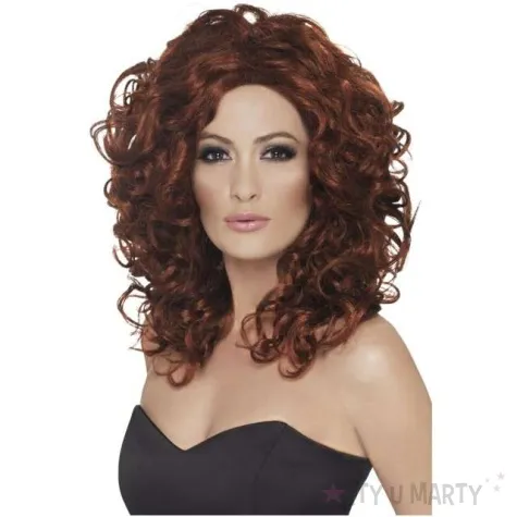 peruka party fantasy brazowa smiffys