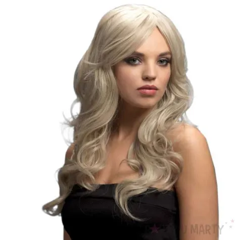 peruka party fever dlugie fale blond smiffys