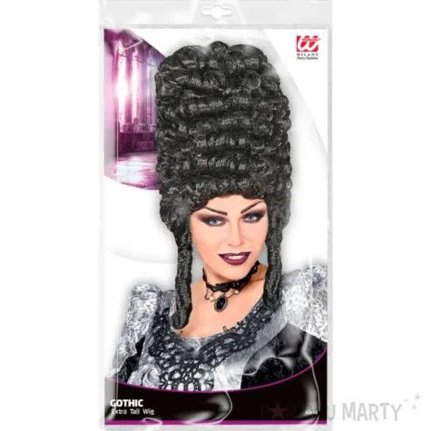 peruka party gotyckie loki czarny widmann