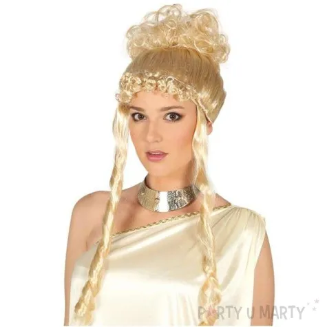 peruka party grecka bogini blond guirca