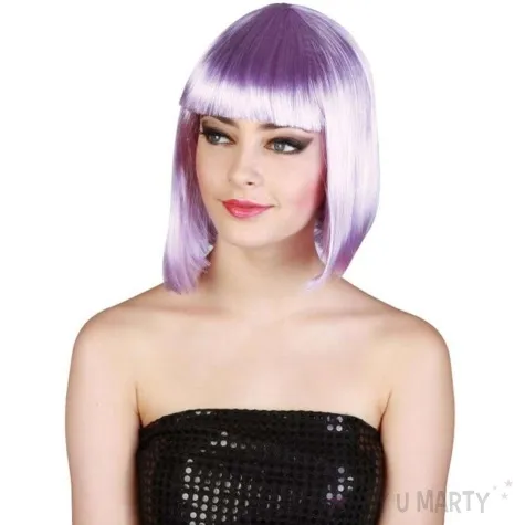peruka party gwiazda popu fioletowy godan