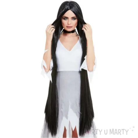 peruka party halloween samara czarny smiffys