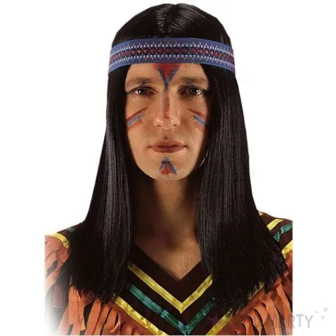 peruka party indianin wino tu czarna carnival toys