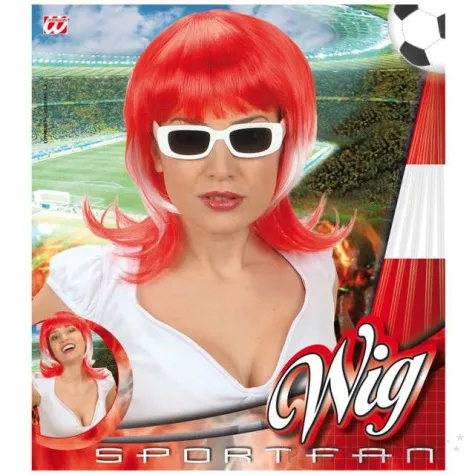 peruka party kibicka czerwona widmann