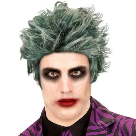 peruka party klaun zombie zielona widmann