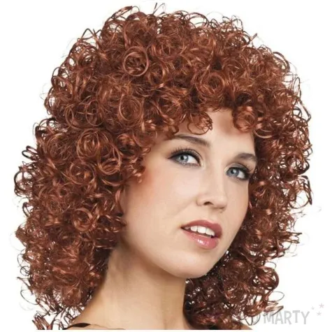 peruka party krecone wlosy club boland brazowa