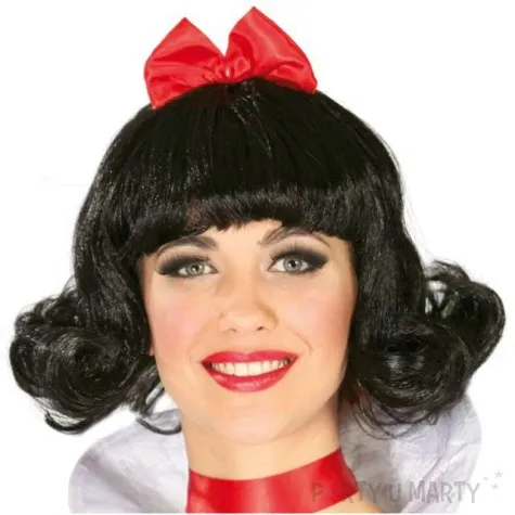 peruka party krolewna sniezka czarna guirca