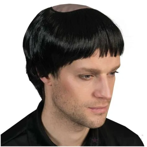 peruka party ksiadz czarna funny fashion