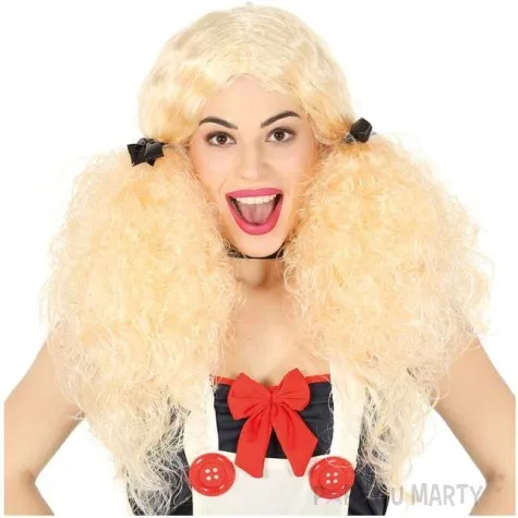 peruka party kucyk blond guirca