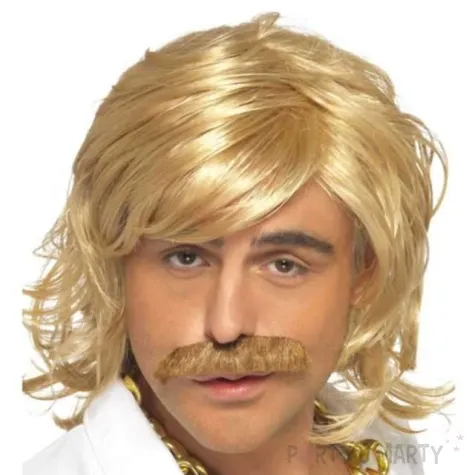 peruka party lata 70 wasy blond smiffys