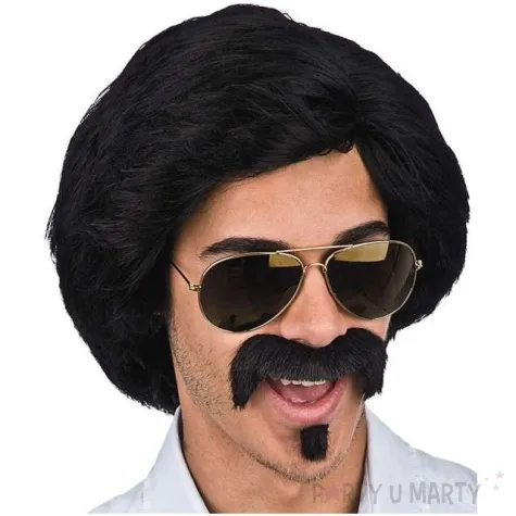 peruka party lupin czarna carnival toys