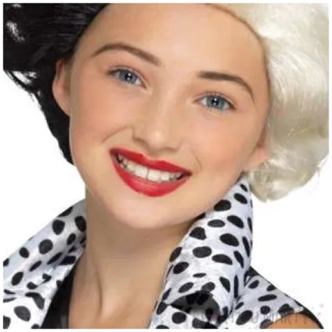 peruka party mala cruella do mon czarno biala smiffys