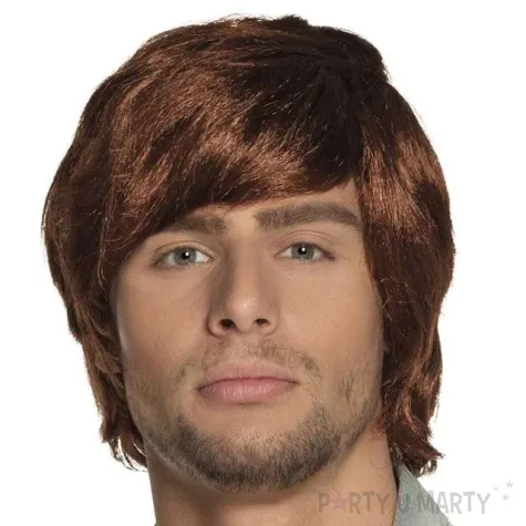 peruka party meska brazowa boland