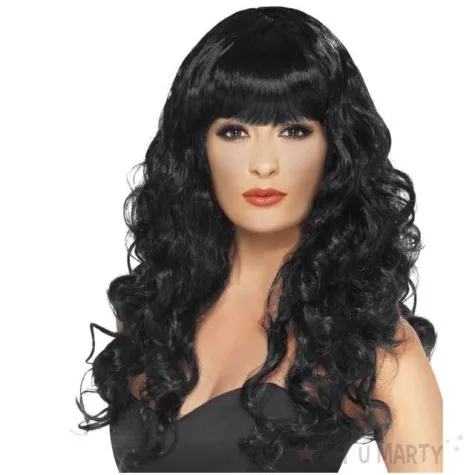 peruka party mroczna syrena czarna smiffys