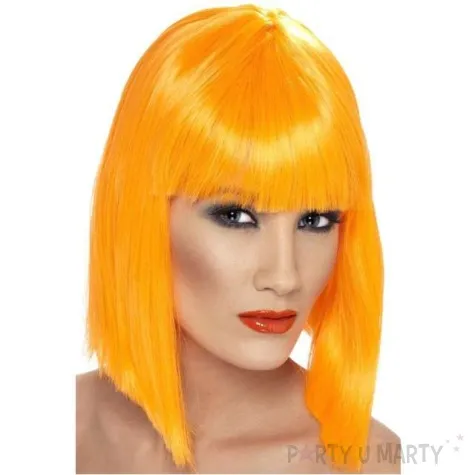 peruka party neon pomaranczowa smiffys