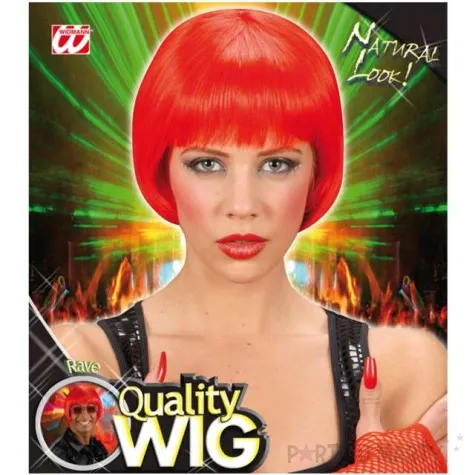 peruka party rave czerwony widmann
