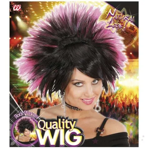 peruka party rock princess czarna rozowa widmann