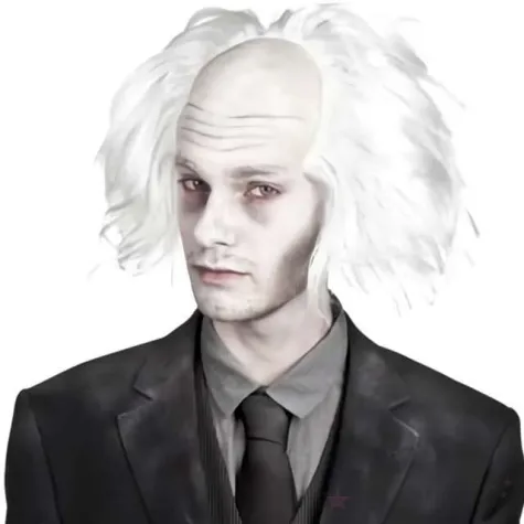 peruka party siwe wlosy z lysina boland