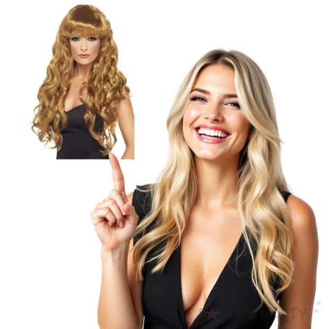 peruka party syrena brazowa smiffys